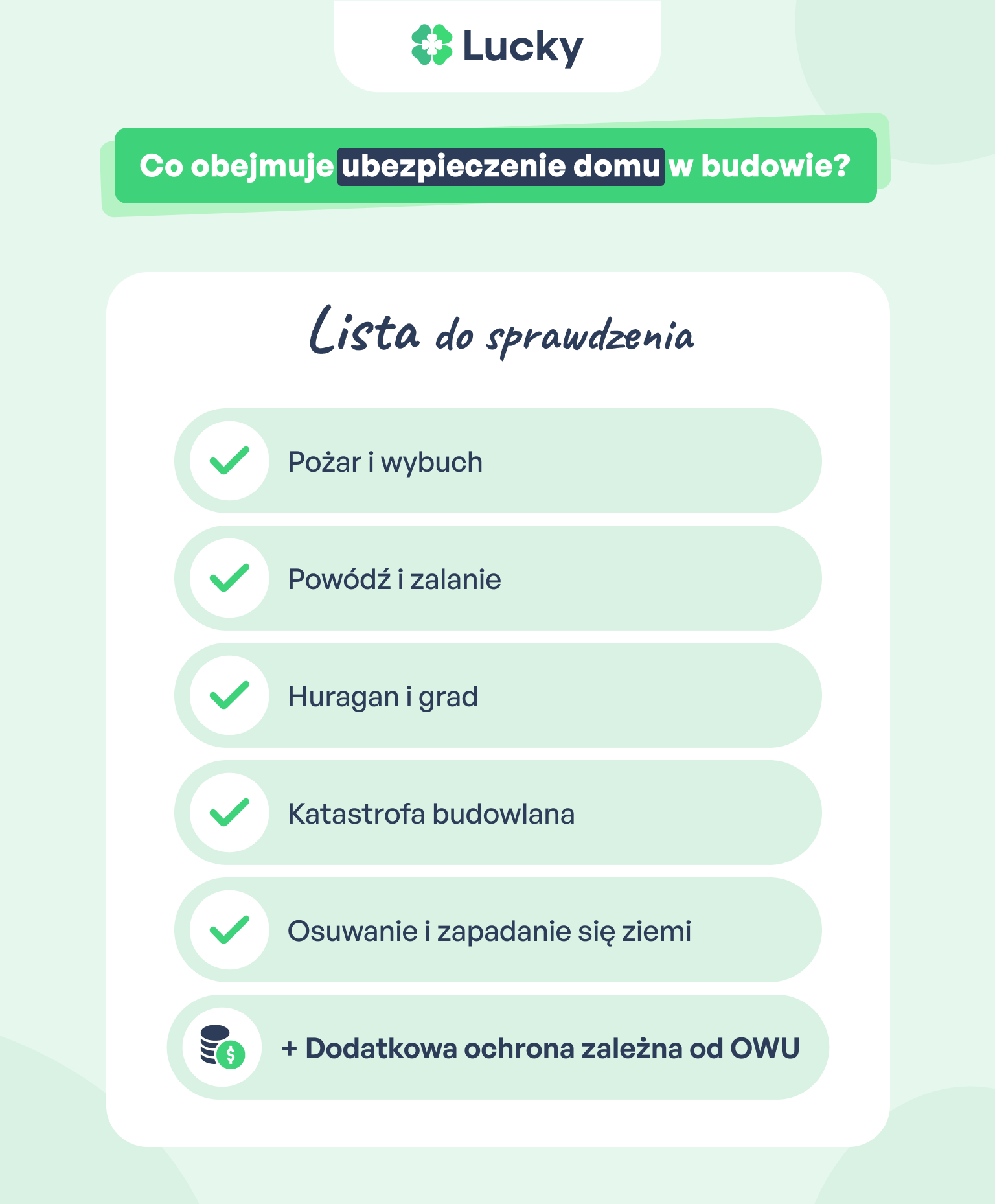 Co obejmuje ubezpieczenie domu w budowie