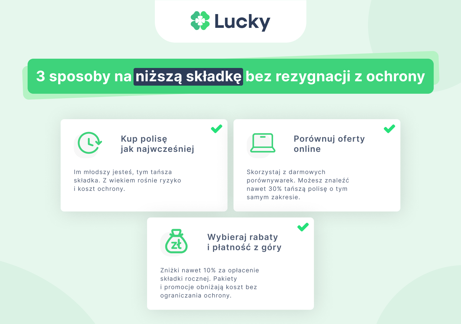 3 sposoby na niższą składkę bez rezygnacji z ochrony