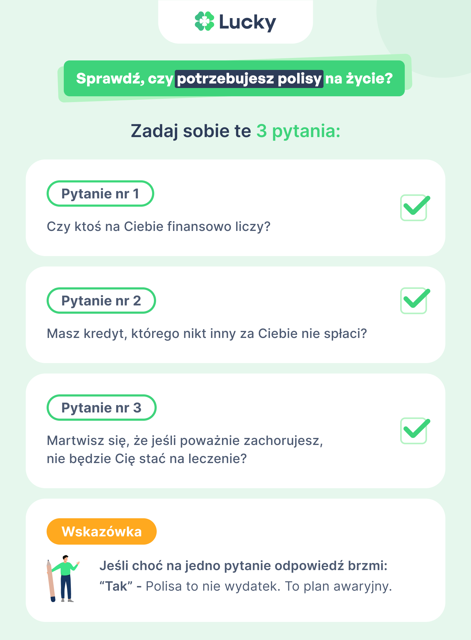 Sprawdź, czy potrzebujesz polisy na życie